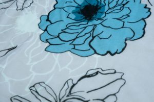 organza floral fabric india